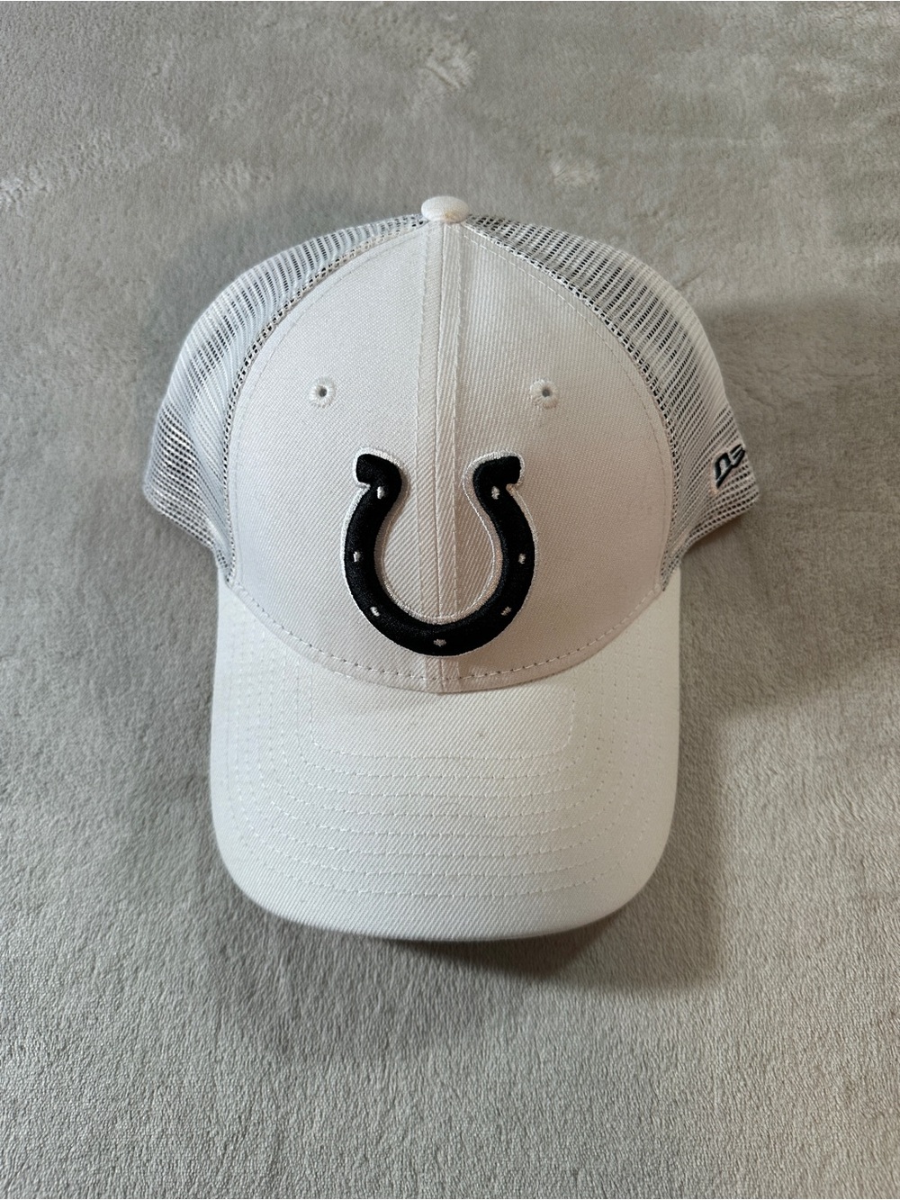 New Era 9FORTY Indianapolis Colts NFL White/Black Adjustable Hat Cap One Size